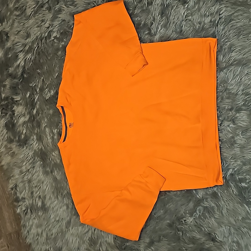 Athletic Works bright orange crewneck sweatshirt. Sz 2x!! Plus sz